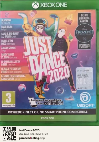 Just Dance 2020 Xbox One, Italy box front
