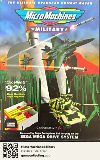 Micro Machines: Military Sega Mega Drive / Genesis, PAL box front