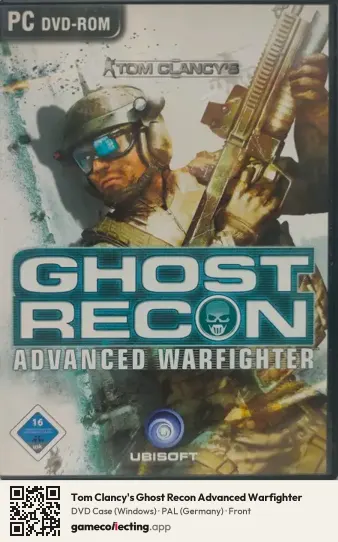Tom Clancy's Ghost Recon Advanced Warfighter Computer, Germany box front