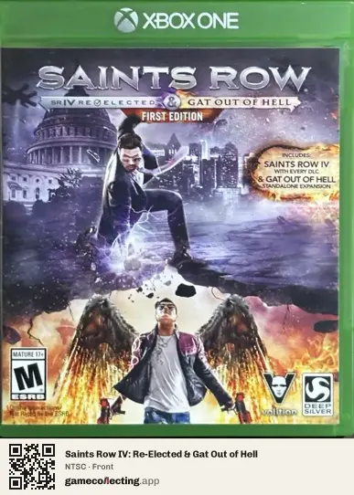 Saints Row IV: Re-Elected & Gat Out of Hell Xbox One, NTSC box front
