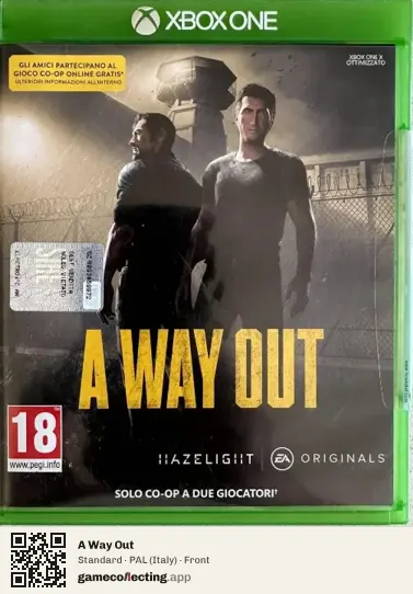 A Way Out Xbox One, Italy box front