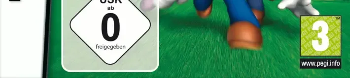 Super Mario 64 DS, the USK square on its front