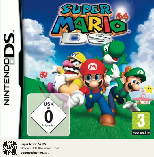 Super Mario 64 DS Nintendo DS, Germany box front