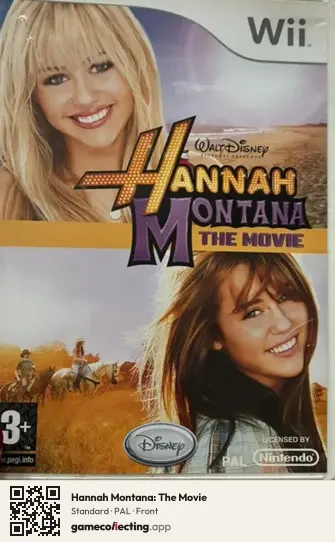 Hannah Montana: The Movie Nintendo Wii, PAL box front