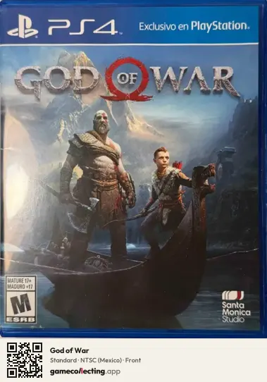 God of War PlayStation 4, Mexico box front