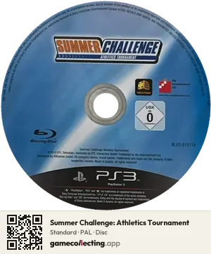 Summer Challenge: Athletics Tournament PlayStation 3, PAL disc
