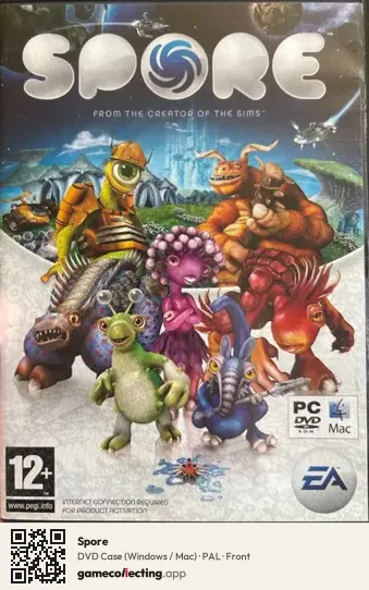 Spore Computer, PAL box front