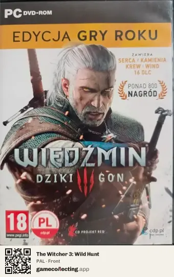 The Witcher 3: Wild Hunt Computer, PAL box front