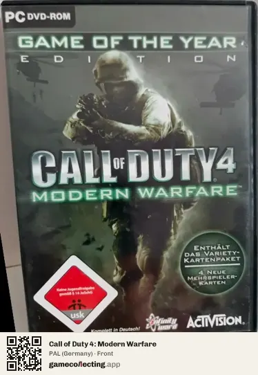 Call of Duty 4: Modern Warfare Computer, Germany box front