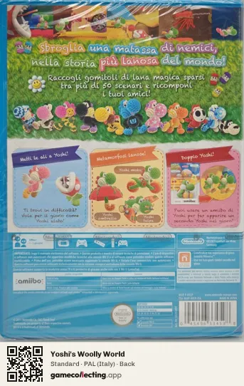 Yoshi's Woolly World Nintendo Wii U, Italy box back