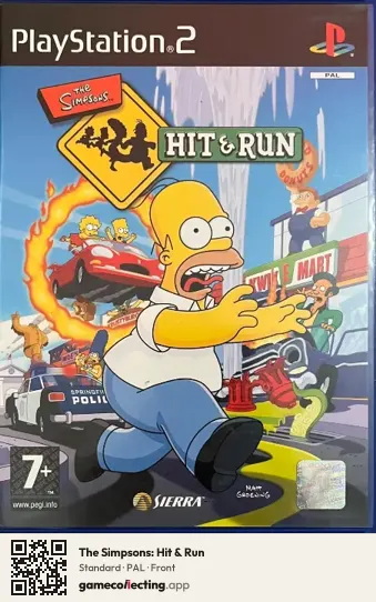 The Simpsons: Hit & Run PlayStation 2, PAL box front