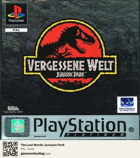 The Lost World: Jurassic Park PlayStation, PAL box front