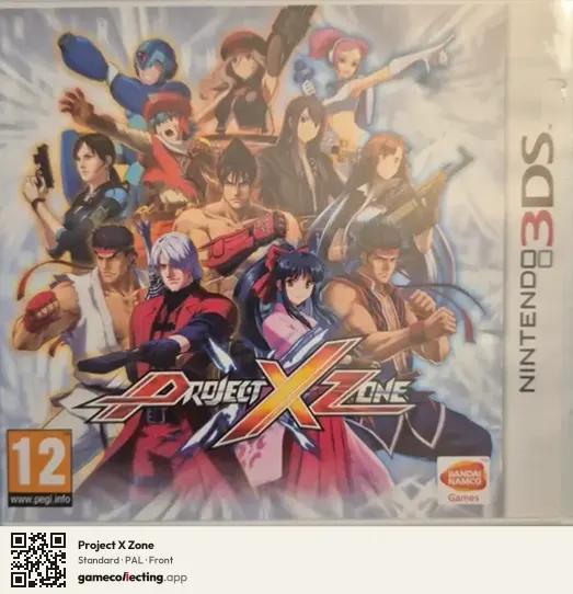 Project X Zone Nintendo 3DS, PAL box front