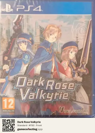 Dark Rose Valkyrie PlayStation 4, NTSC box front