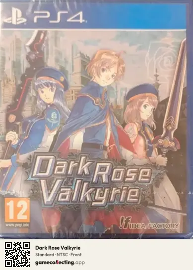 Dark Rose Valkyrie PlayStation 4, NTSC box front
