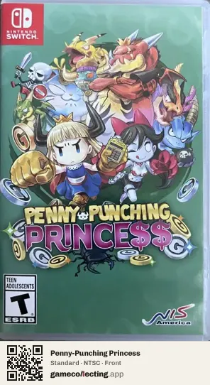 Penny-Punching Princess Nintendo Switch, NTSC box front