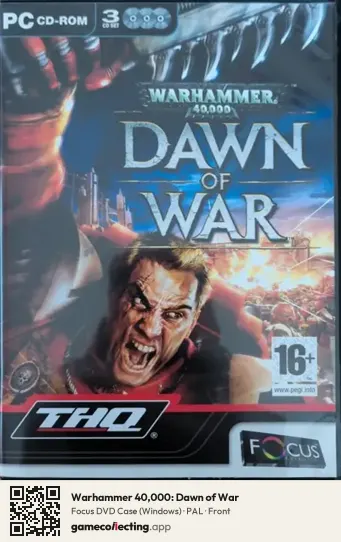 Warhammer 40,000: Dawn of War Computer, PAL box front