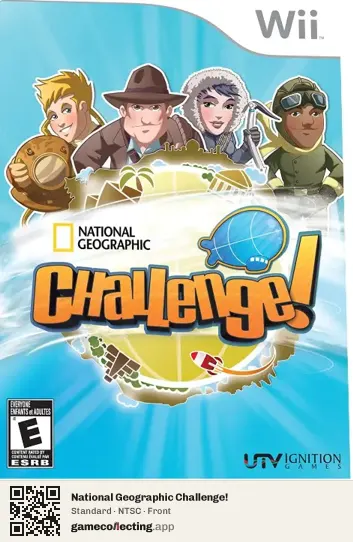 National Geographic Challenge! Nintendo Wii, NTSC box front