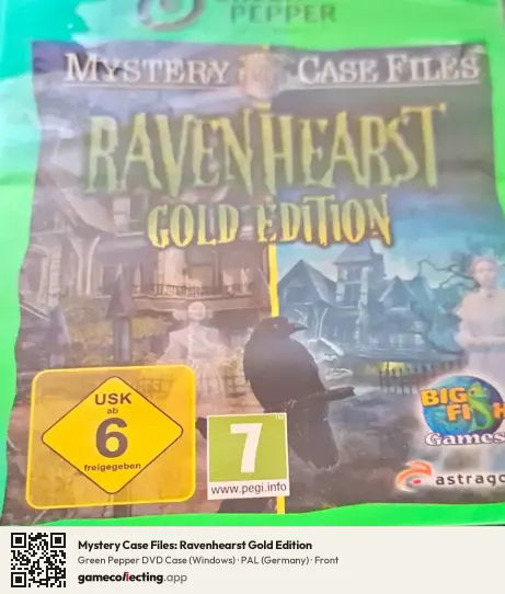 Mystery Case Files: Ravenhearst Gold Edition Computer, Germany box front