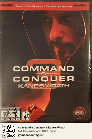 Command & Conquer 3: Kane's Wrath Computer, NTSC box front