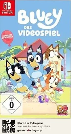 Bluey: The Videogame Nintendo Switch, Germany box front