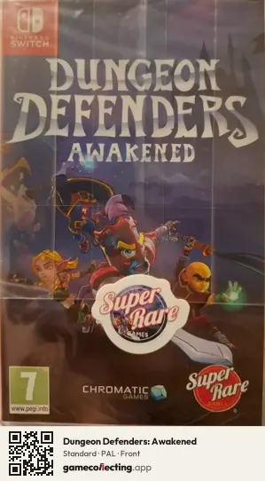 Dungeon Defenders: Awakened Nintendo Switch, PAL box front