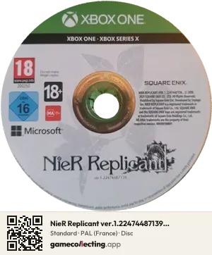 NieR Replicant ver.1.22474487139... Xbox One, PAL disc