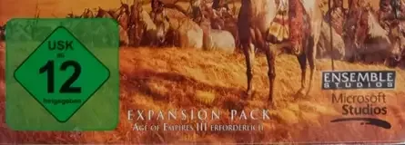 Age of Empires II: The Age of Kings, the USK square on its front