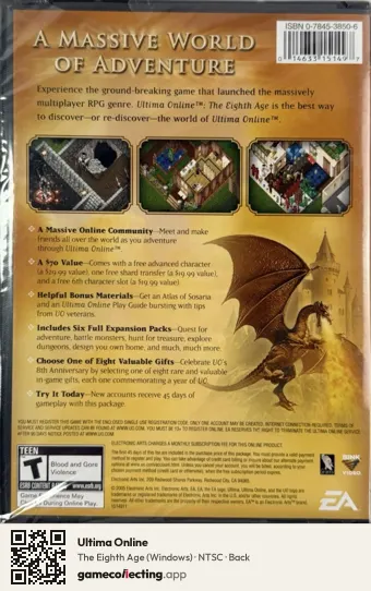 Ultima Online Computer, NTSC box back
