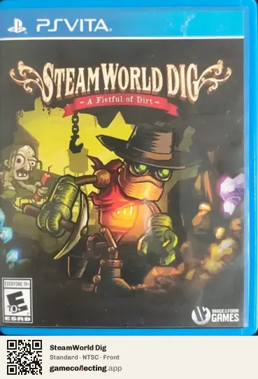 SteamWorld Dig PlayStation Vita, NTSC box front