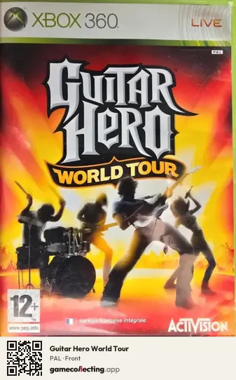 Guitar Hero World Tour Xbox 360, PAL box front