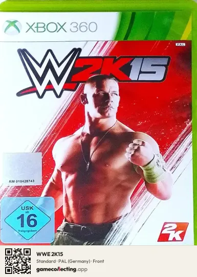 WWE 2K15 Xbox 360, Germany box front