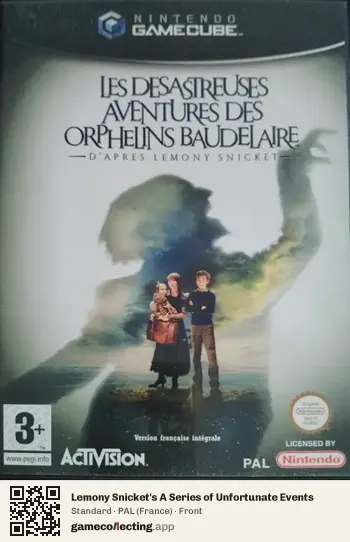 Lemony Snicket's A Series of Unfortunate Events Nintendo GameCube, France box front