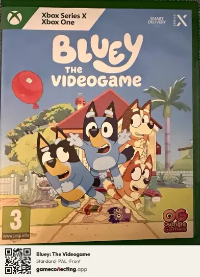 Bluey: The Videogame Xbox Series X, PAL box front