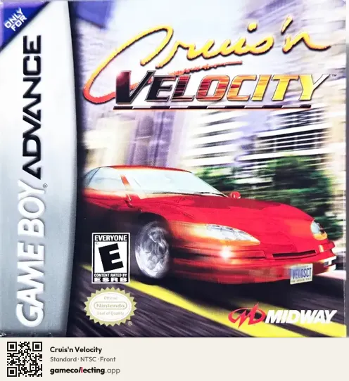 Cruis'n Velocity Game Boy Advance, NTSC box front