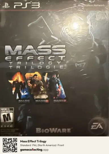 Mass Effect Trilogy PlayStation 3, North America box front