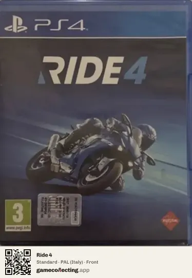 Ride 4 PlayStation 4, Italy box front