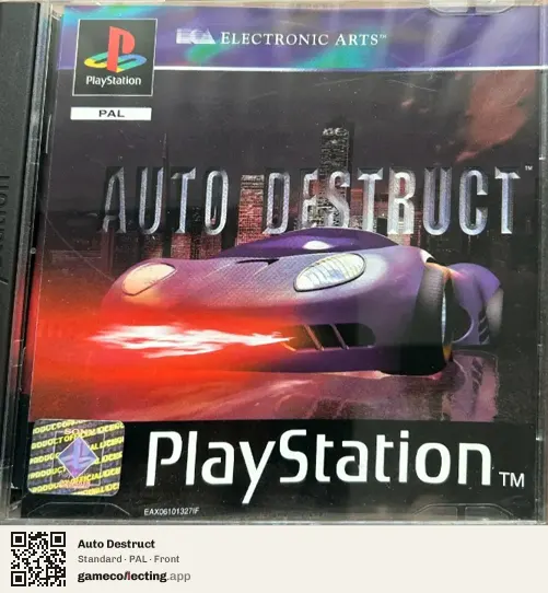 Auto Destruct PlayStation, PAL box front