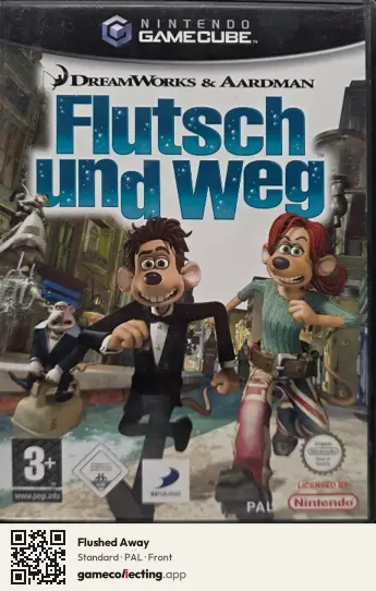 Flushed Away Nintendo GameCube, PAL box front