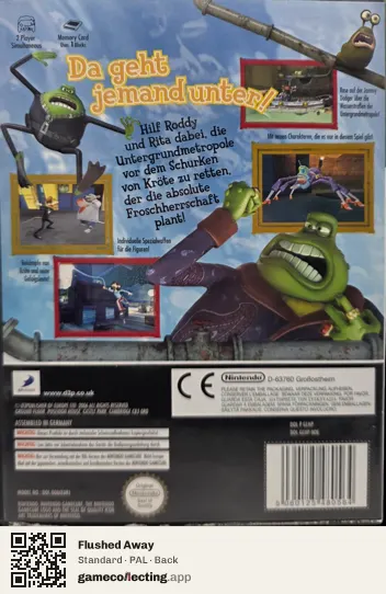 Flushed Away Nintendo GameCube, PAL box back