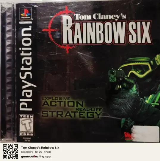 Tom Clancy's Rainbow Six PlayStation, NTSC box front