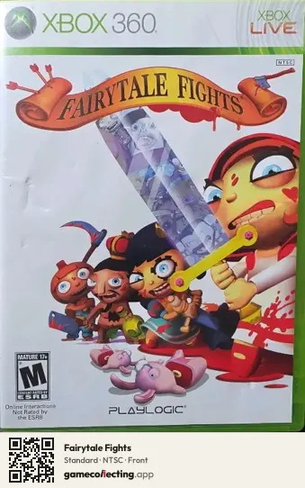 Fairytale Fights Xbox 360, NTSC box front