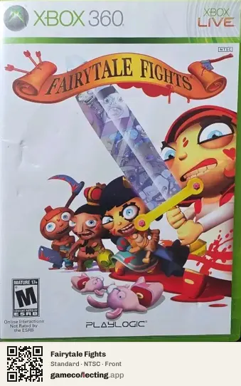 Fairytale Fights Xbox 360, NTSC box front