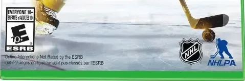 NHL 15, the ESRB box on its front