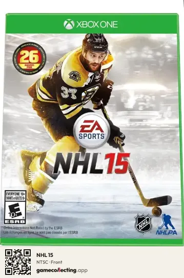 NHL 15 Xbox One, NTSC box front