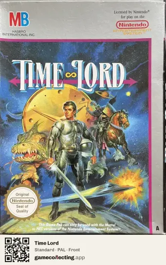 Time Lord Nintendo Entertainment System, PAL box front