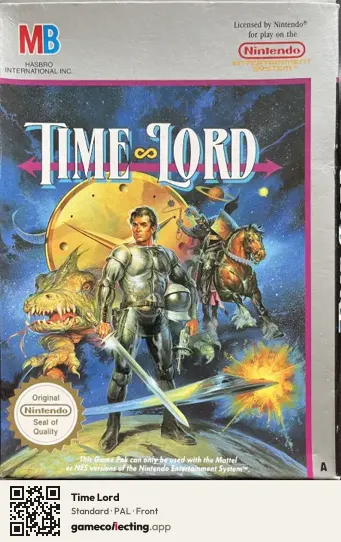 Time Lord Nintendo Entertainment System, PAL box front