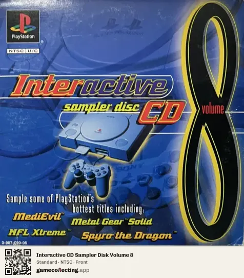Interactive CD Sampler Disk Volume 8 PlayStation, NTSC box front