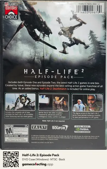 Half-Life 2: Episode Pack Computer, NTSC box back