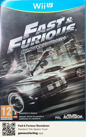 Fast & Furious: Showdown Nintendo Wii U, Spain box front